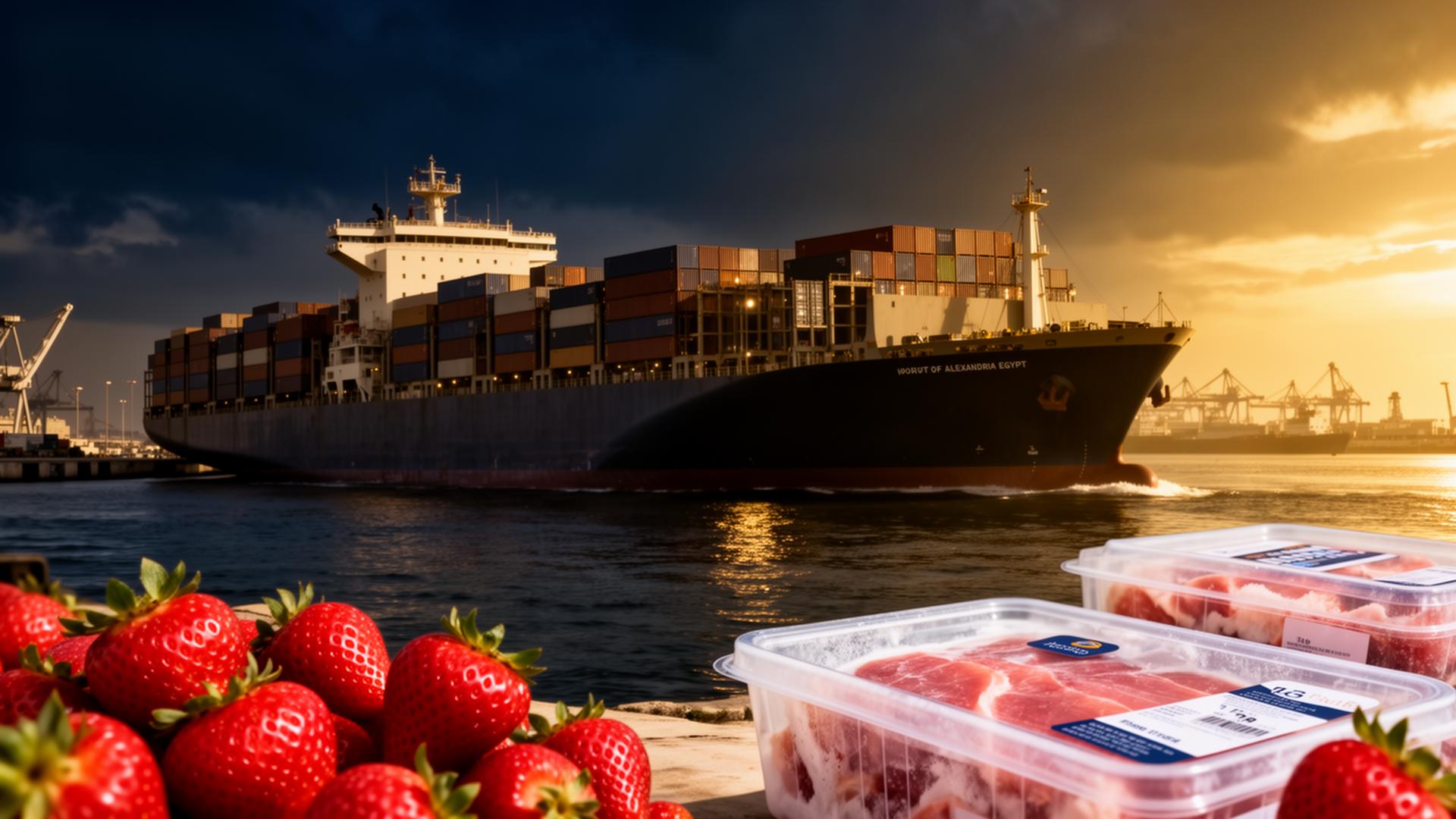 Egyptian export shipping